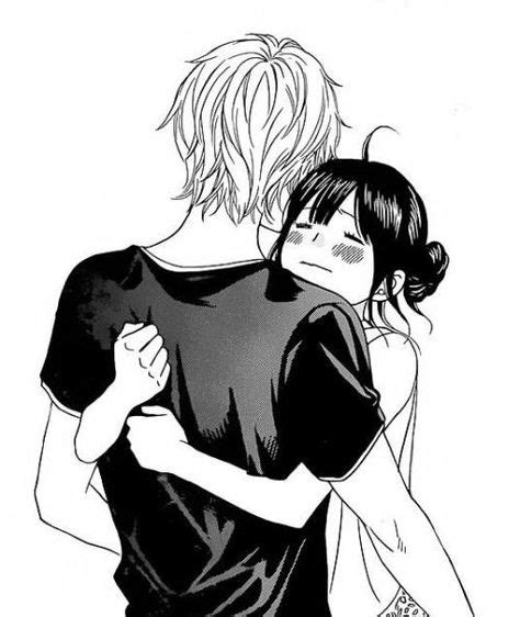 Manga Romance Parejas De Animé Abrazándose Abrazo Anime