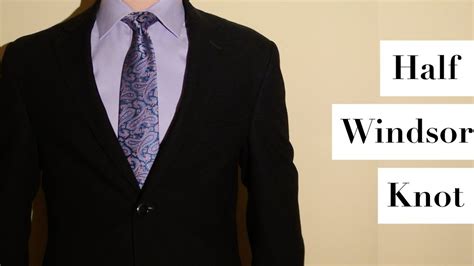 With a neat triangular look, it works on most collar shapes. How to tie a Necktie: Half Windsor Knot - YouTube