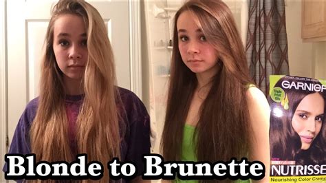How I Went From Blonde To Brunette Youtube