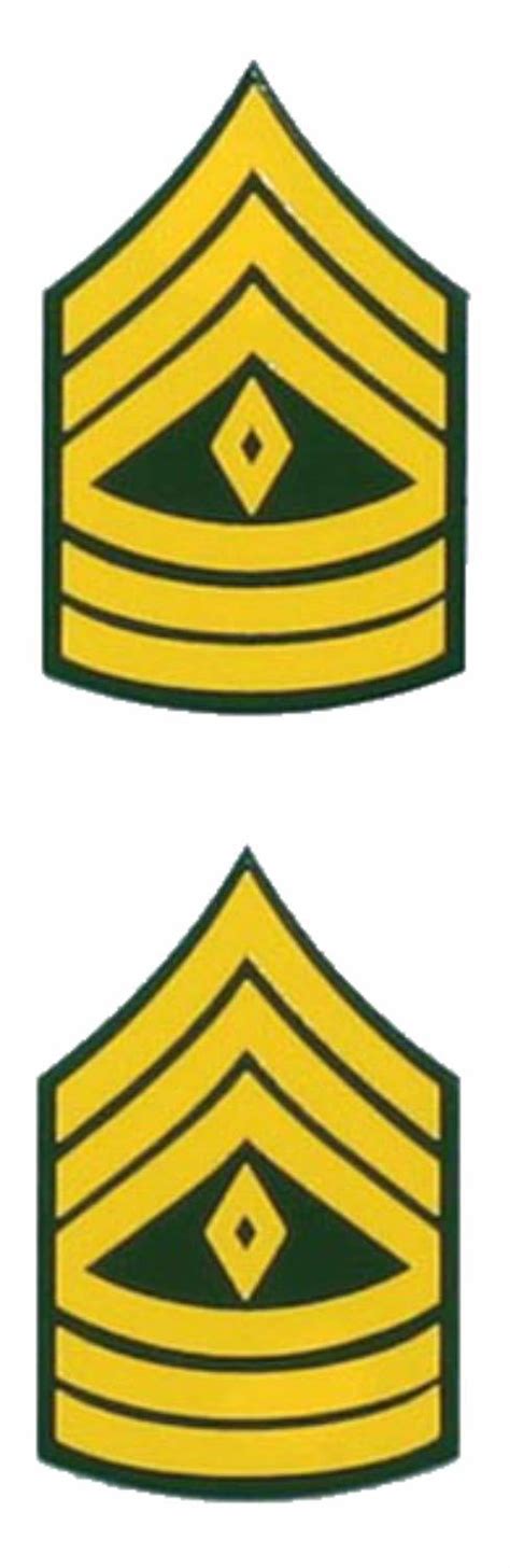 Us Army E 8 1st Sgt Rank 2 Piece 1 Inch First Sergeant 1sg Decals
