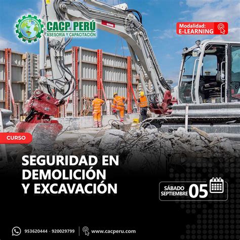 Cacp Perú Curso Seguridad En Demolición Y Excavación 2020 1