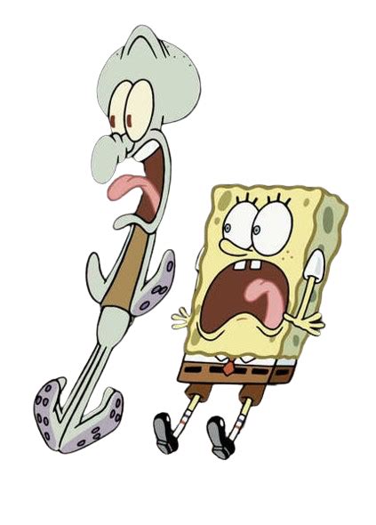 Squidward And Spongebob Scream Png By Paddymcclellan On Deviantart