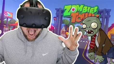 Is This Plants Vs Zombie In Virtual Reality Zombies Town Vr Htc Vive Gameplay Youtube