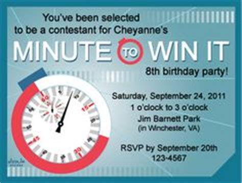 Ten challenges using household items. Paper Perfection: Free "Minute to Win It" Birthday Party ...