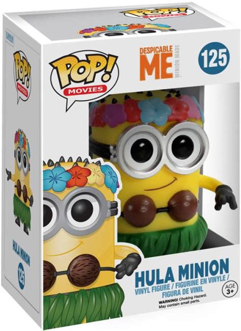 Pop 125 Minion Hula Custom Funko Pop Funko Pop Toys Funko Pop Dolls