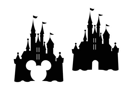 Cinderella Castle Silhouette Vector At Collection Of