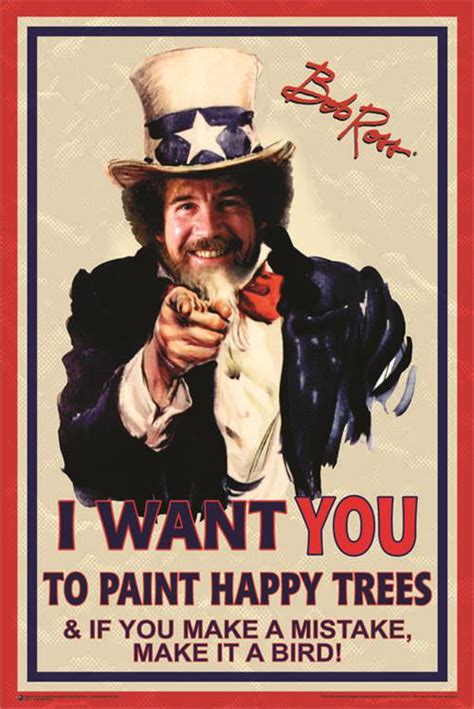 Uncle Bob Ross Poster 24in X 36in