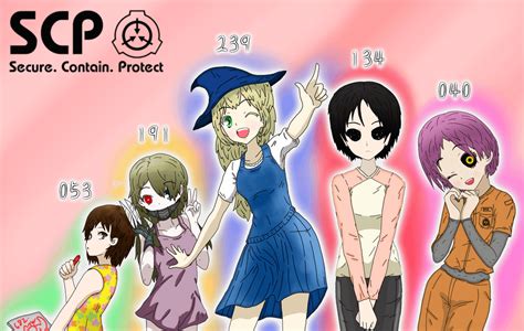 The Girls Of Scp Foundation By Satawat Artist Rscp