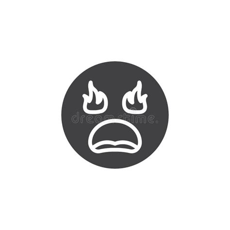 Angry Devil Face Emoji Vector Icon Stock Vector Illustration Of Hell