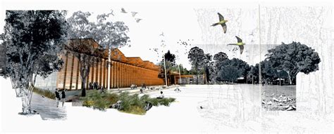 Perry Park by Hassell | Architecture collage, Architecture drawing, Architecture rendering