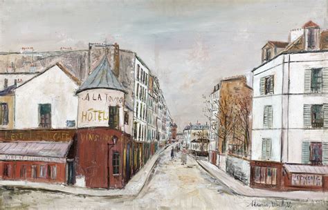 Cafe Tourelle Mont Cenis Street Montmartre 1935 Maurice Utrillo