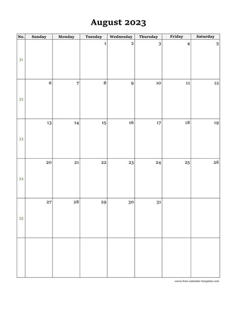 Calendar August 2023 Uk With Excel Word And Pdf Templates Free