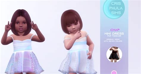 The Sims 4 Chap Mini Dress Cris Paula Sims