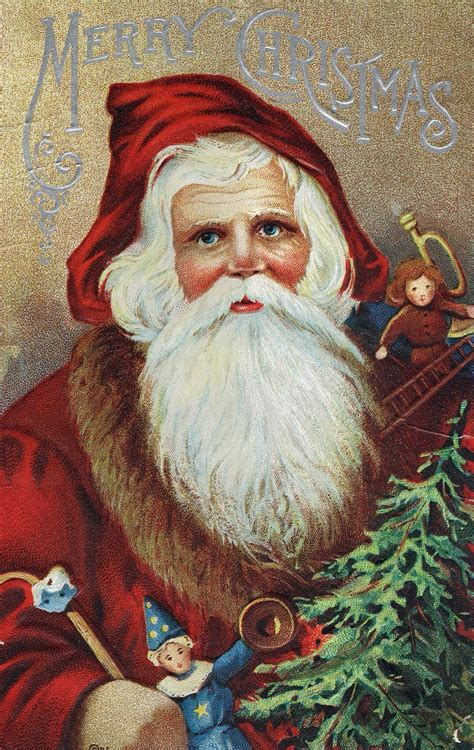 Old World Santa Vintage Santas Vintage Christmas Images Vintage