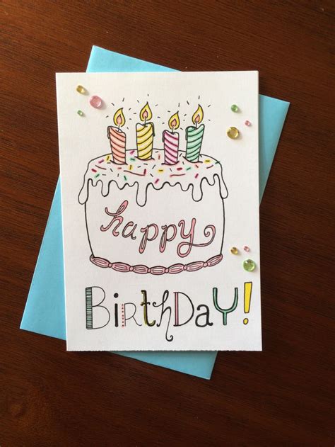 Https Etsy Com Shop Sonyajaefedele Birthday Card Drawing Cool Birthday Cards Birthday