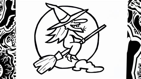 como dibujar una bruja | how to draw witch | halloween - YouTube