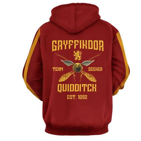 Gryffindor Quidditch Team Harry Potter Hoodie Moveekbuddyshop
