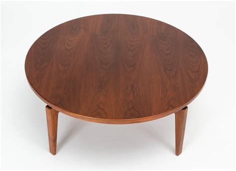 Jens risom mid century round lazy susan coffee table. Jens Risom Lazy Susan Coffee Table at 1stdibs