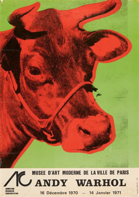 Gallery 98 Andy Warhol Red Cow Poster Muséeart Moderne De La