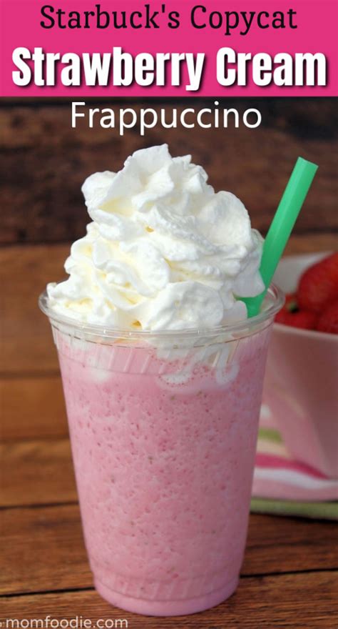 Copycat Starbucks Strawberries And Cream Frappuccino Recipe