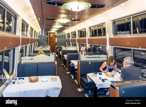 Amtrak Dining Car Interior Hi Res Stock Photography And Images Alamy