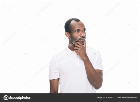 Pensive African American Man — Stock Photo © Allaserebrina 162644972