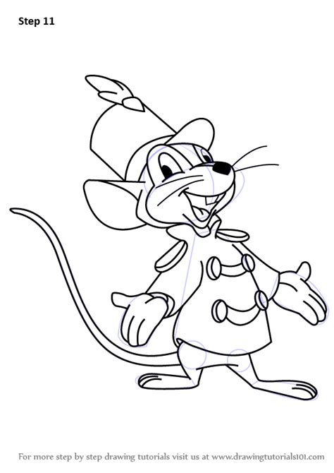 Can i draw with a mouse? Step by Step How to Draw Timothy Q. Mouse from Dumbo ...