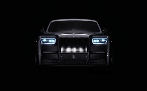 Download Wallpapers Rolls Royce Phantom 4k Minimal Black Background