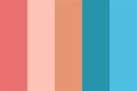 Ocean Coral Color Palette Color Palette