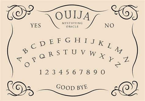 Ouija Board Stencil Printable