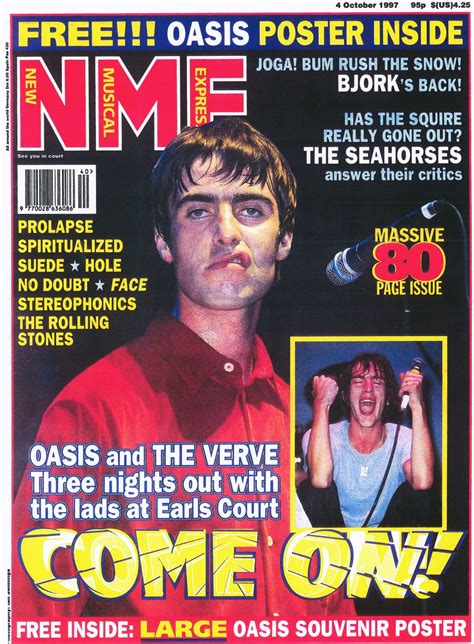 Oasis Liam Gallagher Nme October 4 1997 Oasis Album Oasis Music Oasis