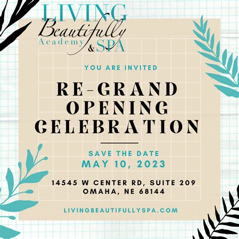 Grand Opening Instagram Post Living Beautifully Spa