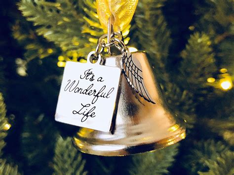 Its A Wonderful Life Christmas Ornament Bell Made Of Steel Movie