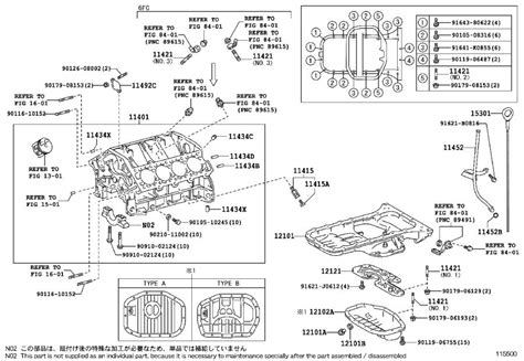 Lexus Ls 430 Engine Oil Dipstick Tube Cylinder Components Block