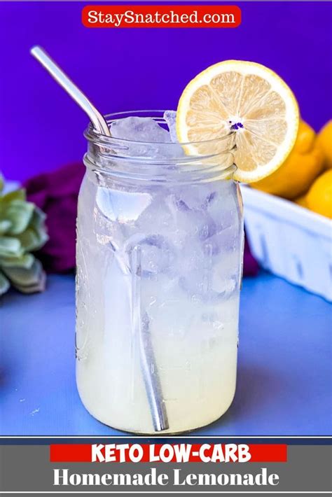 Easy Keto Low Carb Lemonade Is A Quick Sugar Free Recipe Prepared With