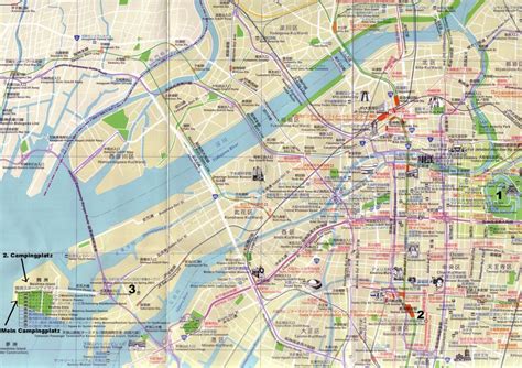 Map of osaka area hotels: Osaka Map - Free Printable Maps