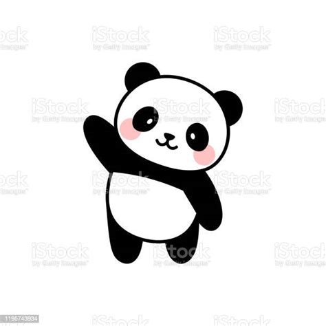 Cute Panda Character Vector Design Stock Illustration Download Image