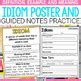 Practice Writing Idioms With Idiom Anchor Chart To Analyze Figurative