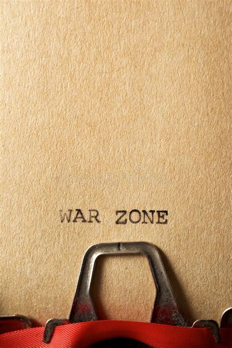 War Zone Text Stock Image Image Of Restricted Brown 189522273