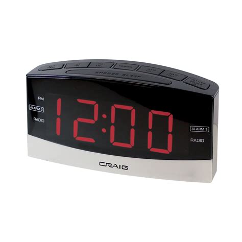 Simply click and drag the movable hands. Craig 97096525M Electronics Digital Clock Radio Alarm ...