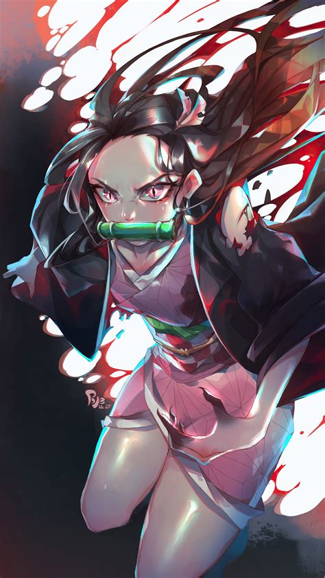 1392274 Nezuko Kamado Demon Slayer Kimetsu No Yaiba Anime Full Hd