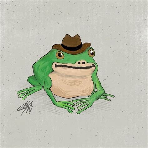 Dibujo De Una Rana Con Sombrero 🐸dibujo Fácilfrog Whit Hat Cute Frog