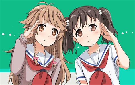 Nosa Kouko And Shiretoko Rin High School Fleet Drawn By Abekanari