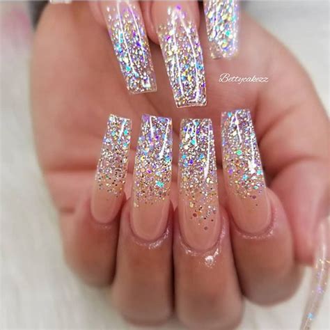 49 Best Glitter Nail Art Ideas For Glam Looks Sparkly Acrylic Nails