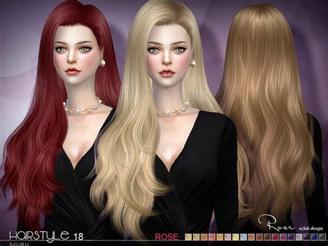 The Sims 4 Custom Content Long Hair