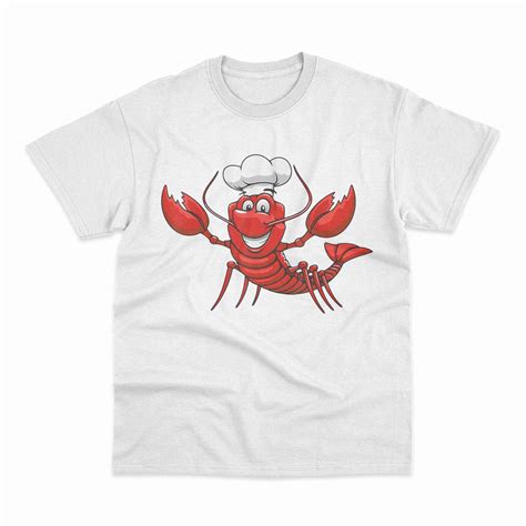 Happy Red Lobster Chef Funny T Shirt T Shirt Long Sleeve