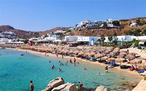 Platis Gialos Beach In Mykonos Island Greece Mykonos Traveller