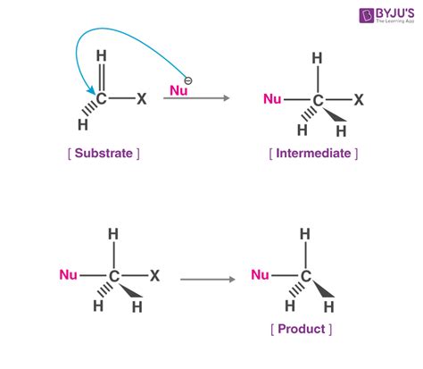 Nucleophilic Substitution Reaction Definition Types Mechanisms