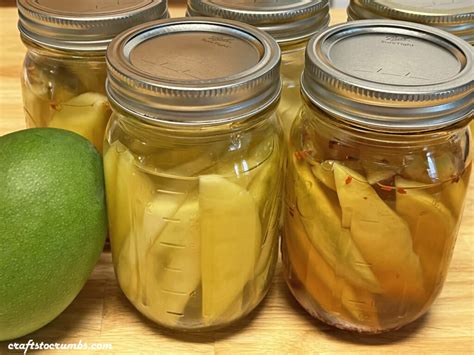 Pickled Green Mangoes Crafts To Crumbs