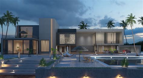 Modern Villa Design Finalproject On Behance